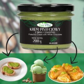 Krem pistacjowy z białą czekoladą 200 g