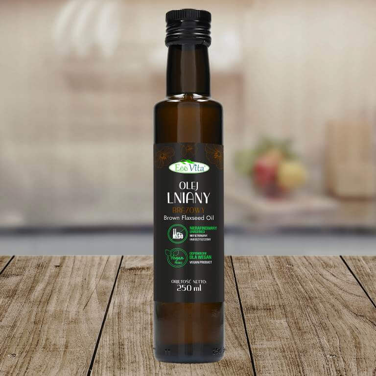 Olej Lniany Brązowy Nierafinowany 3
