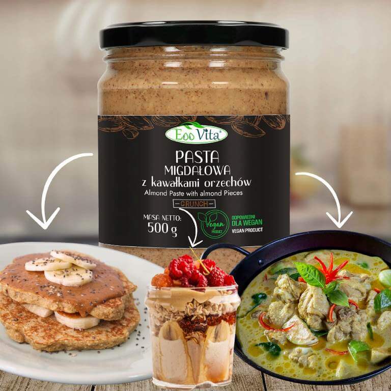 Pasta migdałowa z kawałkami