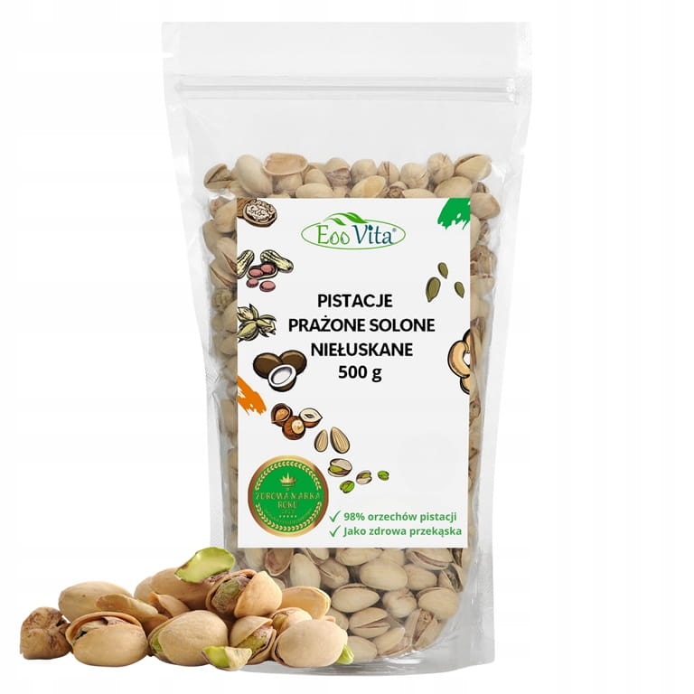 Pistacje solone niełuskane całe orzechy