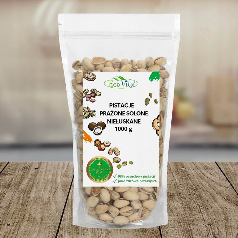 Pistacje solone niełuskane całe orzechy