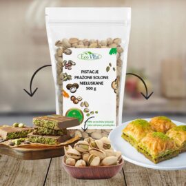 Pistacje solone niełuskane całe orzechy