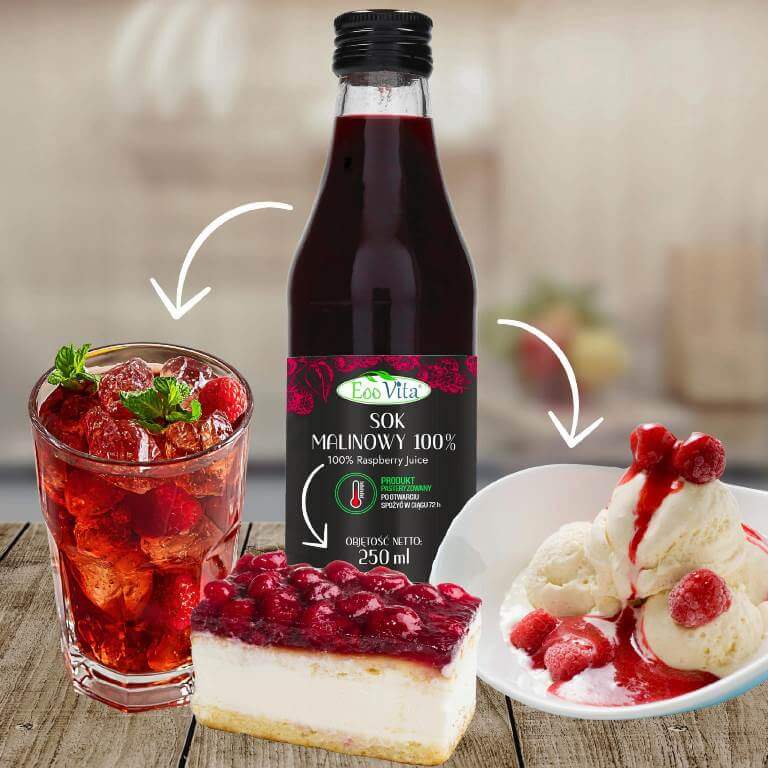Sok Malinowy 250 ml